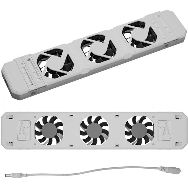 Heizkörperventilator, 2x Basis-Set plus 2x Erweiterungsset, inkl. Temperatursensor, ideal für eine bessere Wärmeverteilung