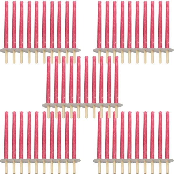 Outdoor-Fackelset (50 Stück): 45cm Wachsfackeln mit 75 Min Brenndauer, Holzgriff & Handschutz. Ideal für Garten, Camping & Events