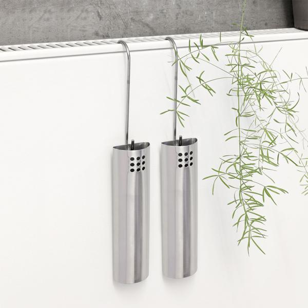 4er-Set Edelstahl Heizkörper Luftbefeuchter - bekämpft trockene Luft effizient - optimales Raumklima ohne Energie - für alle Heizkörper, 277ml, 20x5.5x3cm