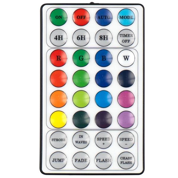 Bunte LED Sternschnuppe, 1,45m - 85 RGB LEDs für traumhafte Lichtatmosphäre - ganzjährig einsetzbar, Partydeko, Terrasse, Balkon, IP44, Fernbedienung