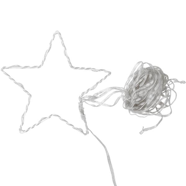 Bunte LED Sternschnuppe, 1,45m - 85 RGB LEDs für traumhafte Lichtatmosphäre - ganzjährig einsetzbar, Partydeko, Terrasse, Balkon, IP44, Fernbedienung