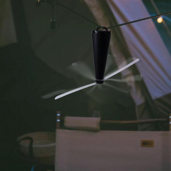 2er Akku-Fliegenvertreiber mit 2 Flügeln, tierfreundlicher Fliegenwedler ohne Chemie, Li-Ion Akku, Hinstellen, Aufhängen auf Balkon, Terrasse, im Garten