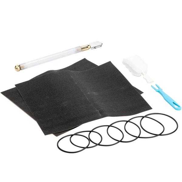 Glasschneider-Set mit Diamantschneidkopf – Flaschenschneider inkl. Sicherheitshandschuhe, Haltescheiben & Schleifpapier für Glasflaschen