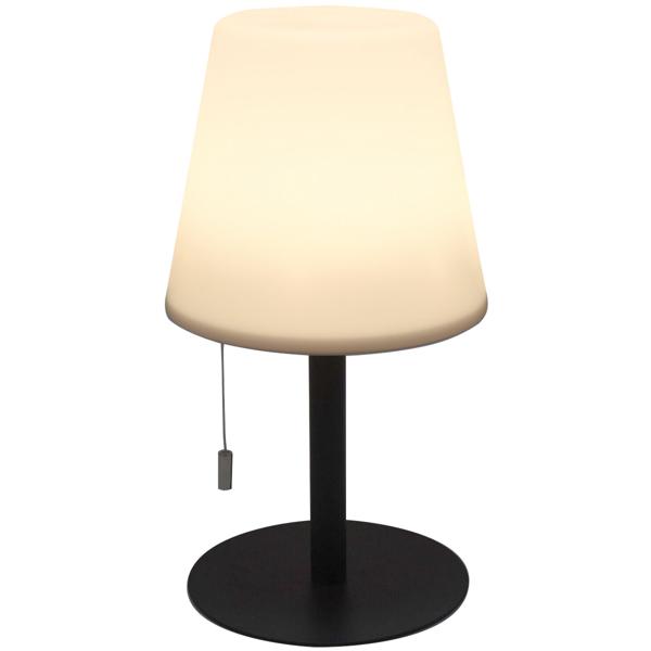 2er-Set Akku Tischlampe - 4 Lichtmodi warmweiss & bunt für drinnen & draussen - IP44 spritzwassergeschützt, 30cm, USB aufladbar 2.400 mAh Akku