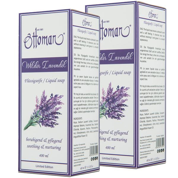 2er-Set Lavendel Flüssigseife - Pflegt & reinigt Hände sanft - Entspannender Duft, ideal vor Schlafengehen - Je 400ml mit Lavandula Angustifolia Extrakt