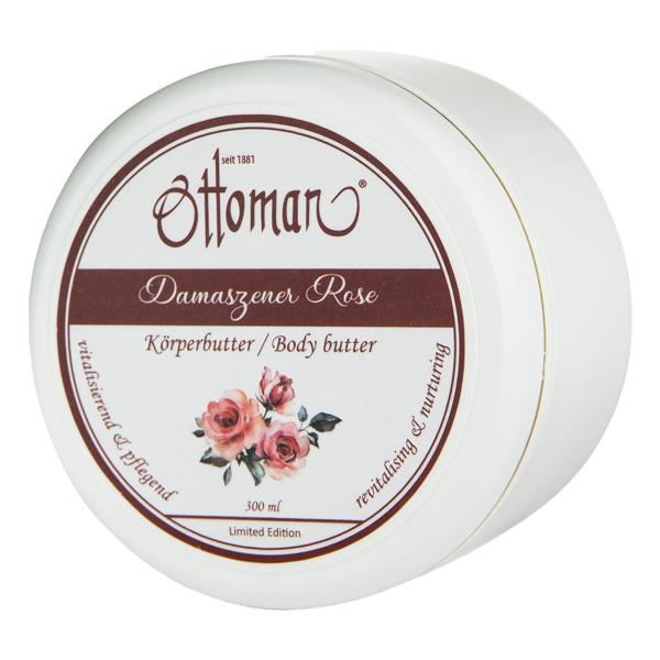 2er-Set Rose Körperbutter - Reichhaltige Pflege für geschmeidige Haut nach Duschen/Baden - Entspannender Rosenduft, harmonisierend, 300ml Inhalt