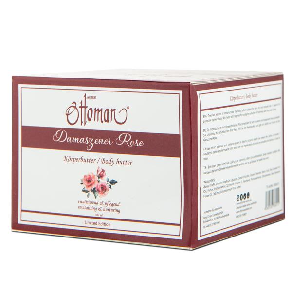 2er-Set Rose Körperbutter - Reichhaltige Pflege für geschmeidige Haut nach Duschen/Baden - Entspannender Rosenduft, harmonisierend, 300ml Inhalt