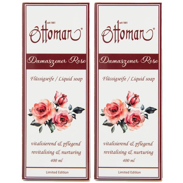 2er-Set Rose Flüssigseife 400ml - Sanfte & hygienische Handreinigung - Milde Pflege für sensible Haut mit harmonisierendem Rosenduft