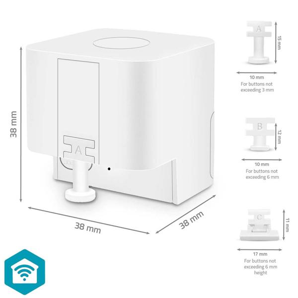2er-Set Fingerrobot mit App-Steuerung, weiss - Schalter und Taster einfach per Smartphone steuern, komfortable Automatisierung für Zuhause