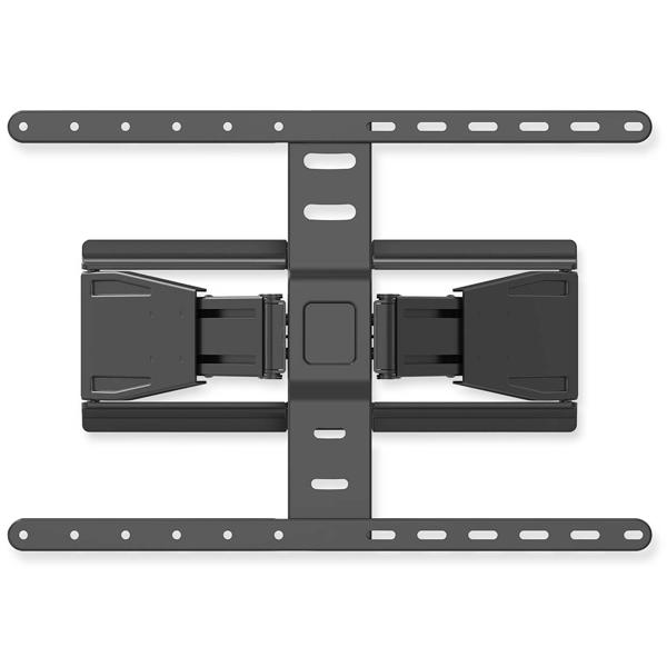 Robuste TV Wandhalterung für 43-90 Zoll TVs - Vollbeweglich & neigbar, 170° Drehung, 20° Neigung - VESA 200x200-600x400, bis 50 kg, ABS/Stahl, Schwarz