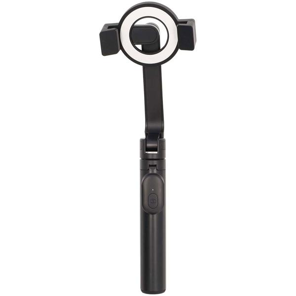 Bluetooth Selfie Stick mit Stativfunktion - Ausziehbar bis 61cm - Abnehmbare Fernbedienung iOS/Android - MagSafe Halterung bis 7" - Schwarz