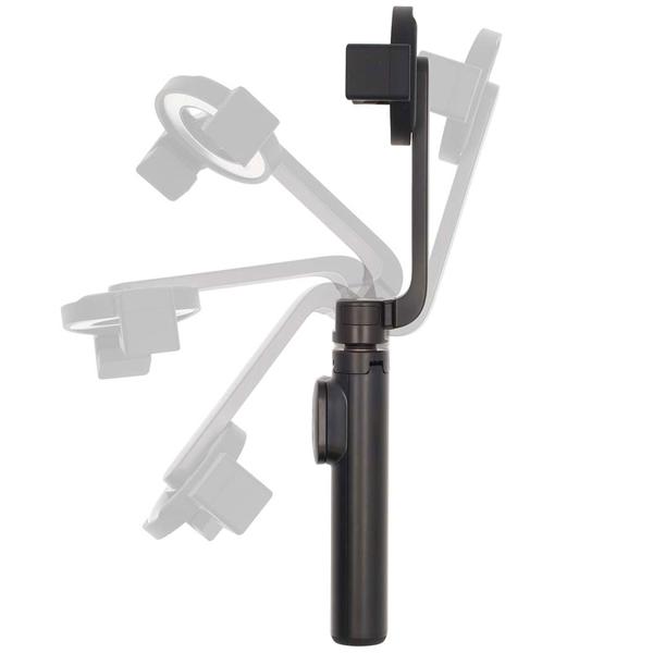 Bluetooth Selfie Stick mit Stativfunktion - Ausziehbar bis 61cm - Abnehmbare Fernbedienung iOS/Android - MagSafe Halterung bis 7" - Schwarz