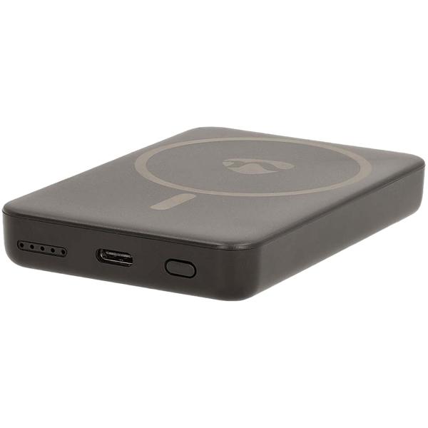 Powerbank 5000 mAh - kabelloses Laden mit 15W MagSafe - 20W USB-C Power Delivery - kompakt, 131g - LED-Anzeige für Smartphone