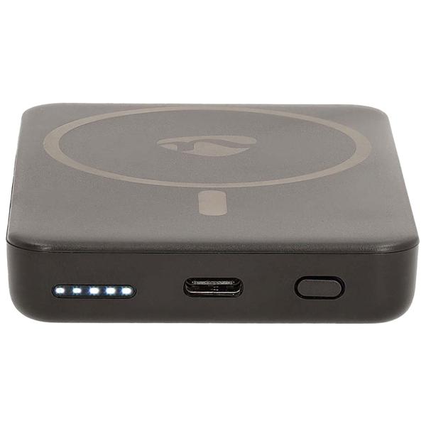 Powerbank 5000 mAh - kabelloses Laden mit 15W MagSafe - 20W USB-C Power Delivery - kompakt, 131g - LED-Anzeige für Smartphone