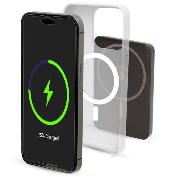 Powerbank 5000 mAh - kabelloses Laden mit 15W MagSafe - 20W USB-C Power Delivery - kompakt, 131g - LED-Anzeige für Smartphone