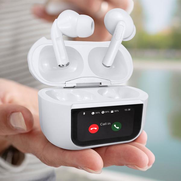 Kabellose ANC In-Ear Kopfhörer mit Ladebox & Touchscreen – erstklassiger Sound, aktive Geräuschunterdrückung, lange Akkulaufzeit & stilvolles Design