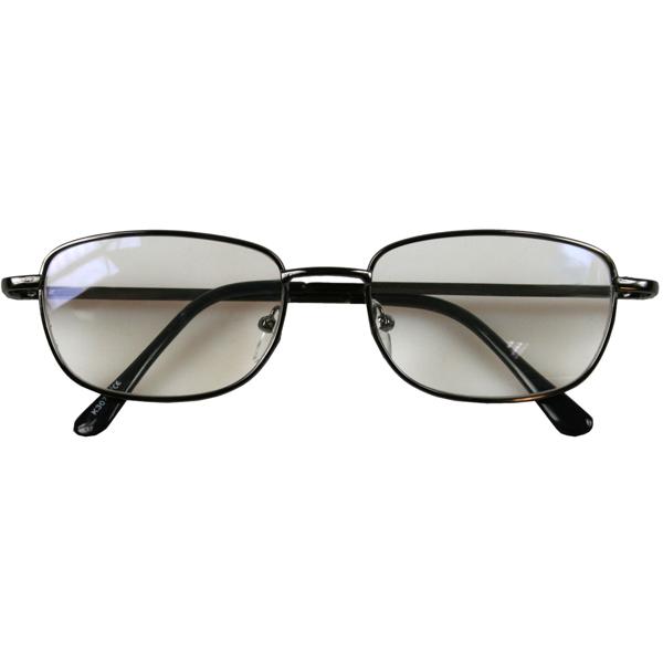 Lesebrille mit Titanrahmen – Ideale Sehhilfe für scharfes Lesen zu Hause & unterwegs – +1.5 Dioptrien, schwarz, komfortabel mit Nasenpads