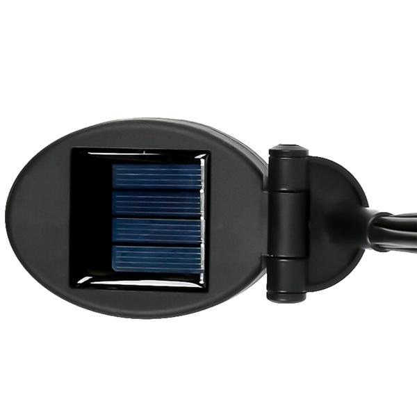 4er-Set 2er-Set LED Solar-Gartenlampe Glühwürmchen mit 6 Armen, bewegliche LEDs, rostfreier Stahl, IP44, Erdspiess, schwarz, für zauberhafte Lichteffekte