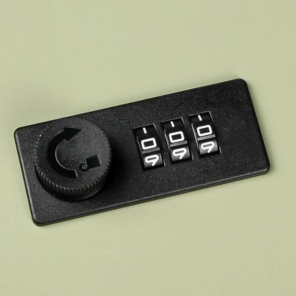 Schlüsselkasten mit Zahlenschloss - Sicherer Schlüsselsafe aus Stahl für 20 Schlüssel - Dreistelliger Code - 16x7.5x20cm - Inkl. Schrauben & Dübel