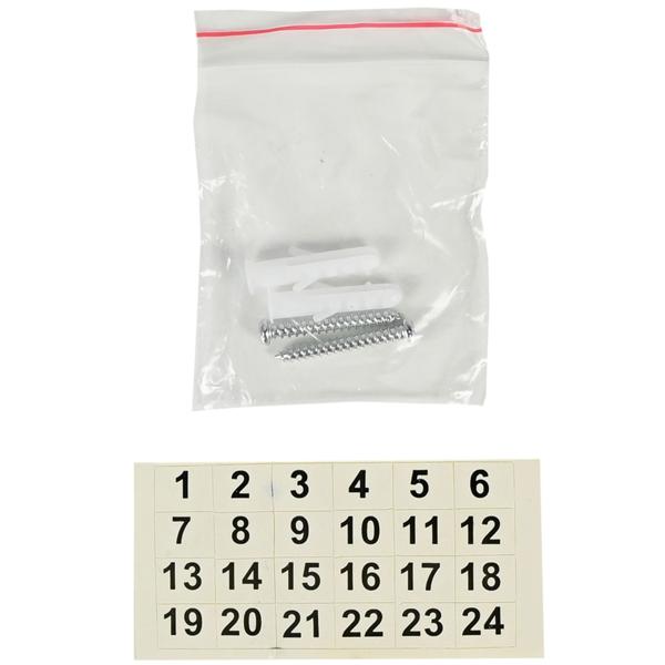 Schlüsselkasten mit Zahlenschloss - Sicherer Schlüsselsafe aus Stahl für 20 Schlüssel - Dreistelliger Code - 16x7.5x20cm - Inkl. Schrauben & Dübel