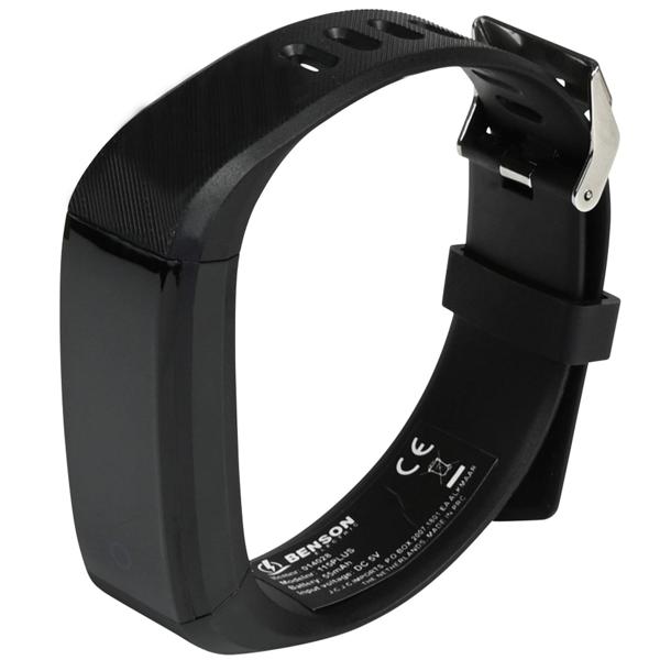 Elegante, schmale Smartwatch (schwarz) – Herzfrequenz, Blutdruck, Schlaf, Schritte & Bluetooth, App – Stilvoll & funktional - Ihr täglicher Motivator