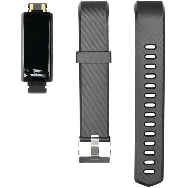 Elegante, schmale Smartwatch (schwarz) – Herzfrequenz, Blutdruck, Schlaf, Schritte & Bluetooth, App – Stilvoll & funktional - Ihr täglicher Motivator