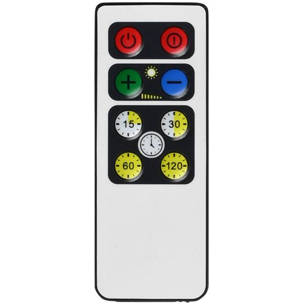 2er-Set LED Lichtleiste - Dimmbar & warmweiss mit Timer-Funktion - Batteriebetrieb, Fernbedienung (8m), 21,5x5cm, 3000K, 95 Lumen - Für Küche, Bad & Schrank