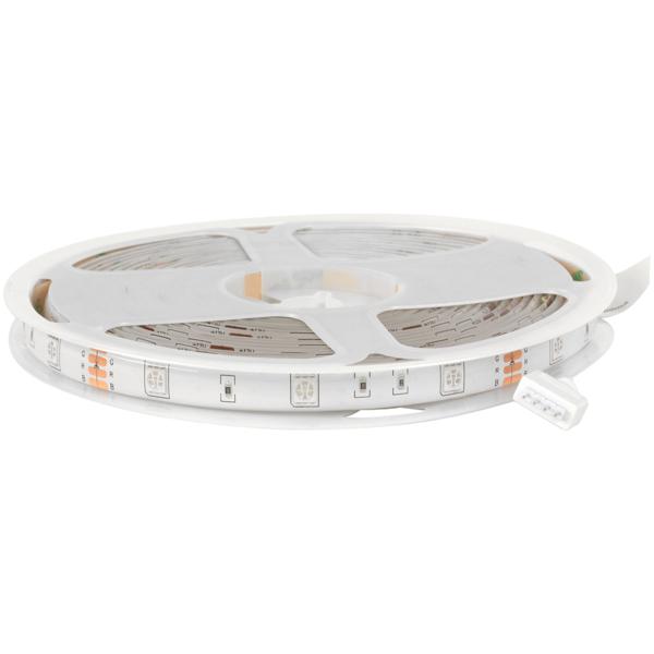 LED Streifen RGB - 5 m dimmbar - IP65 für drinnen & draussen - 150 SMD5050 LEDs, 4 Lichteffekte, Fernbedienung, 12W - Stimmungsvolle Hintergrundbeleuchtung