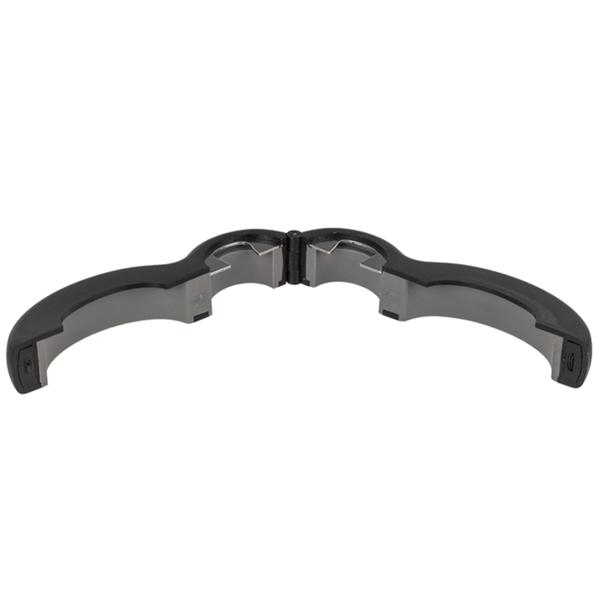 6in1 Universal-Öffner - Bierflaschen, Chipstüten, Konserven, Schraubverschlüsse - Ergonomisch, rutschfest, Edelstahl, Kunststoff - Grau/Schwarz