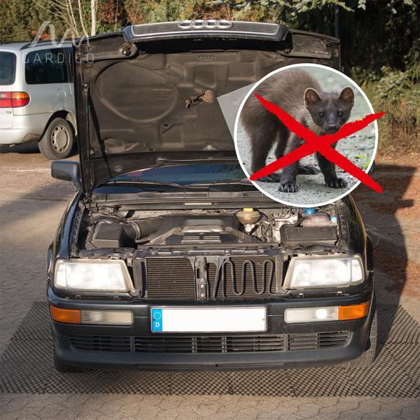 2er-Set Marderschutzgitter für Autos – robuster Schutz vor Marderbissen – zuschneidbar, 195x150cm HDPE – tierfreundlich & effektiv gegen Marderschäden