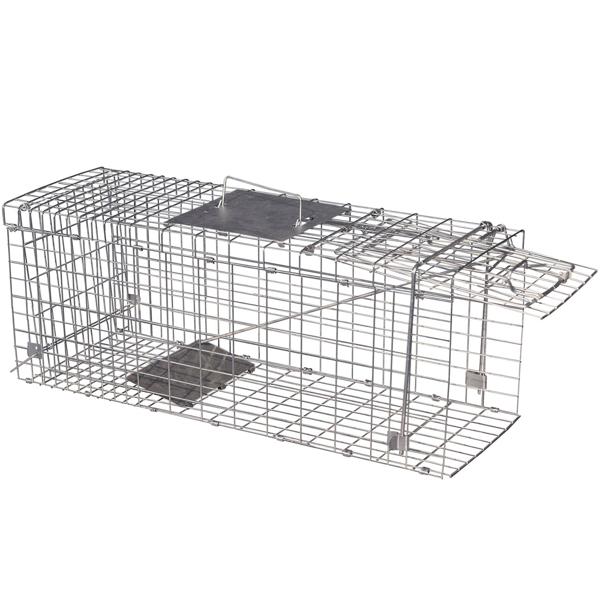 Robuste Marder Lebendfalle (66x26x23cm) aus Metall – Mit Tragegriff & Beissschutz – Sicherer Fang ohne Verletzungen für Mensch und Tier