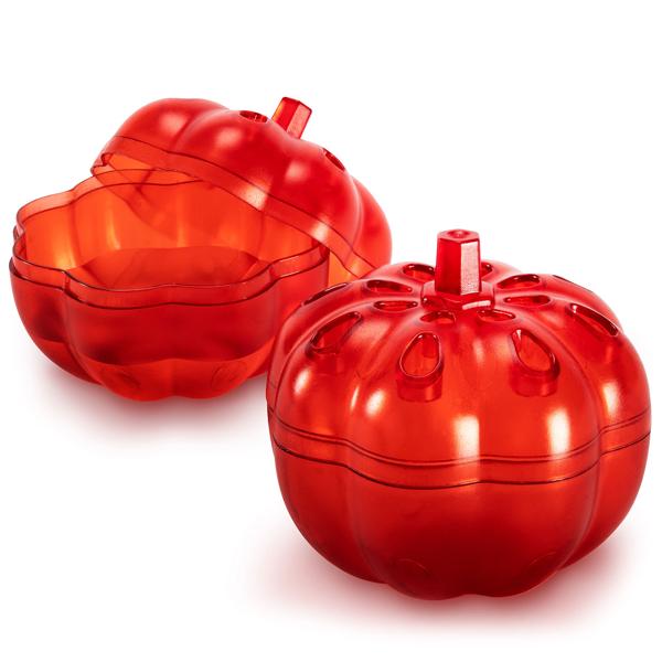 Effektive Obstfliegenfalle, 4 Stück, Apfeldesign, Rot – Stilvolle Fruchtfliegenfalle zur Bekämpfung von Frucht- & Obstfliegen