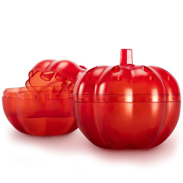 Effektive Obstfliegenfalle, 4 Stück, Apfeldesign, Rot – Stilvolle Fruchtfliegenfalle zur Bekämpfung von Frucht- & Obstfliegen