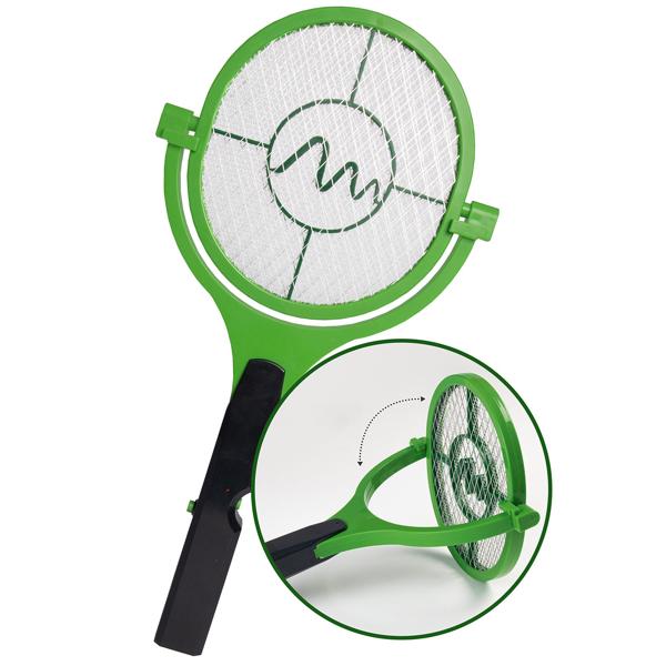 Elektrische Fliegenklatsche - 90° schwenkbar für Decken & Wände, fleckenlose Beseitigung von Mücken/Fluginsekten - Sicher für Kinder