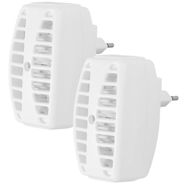 2er-Set Mini UV-Stechmückenfalle & Fliegenfalle für die Steckdose - Geruchlos & chemiefrei für zuverlässigen Insektenschutz zu Hause