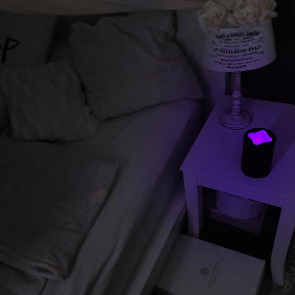 UV Insekten-Klebefalle - Batteriebetrieben, hygienisch, energiesparende UV-LED, automatisch Ein/Aus, für Zuhause & unterwegs - Reichweite 20 qm