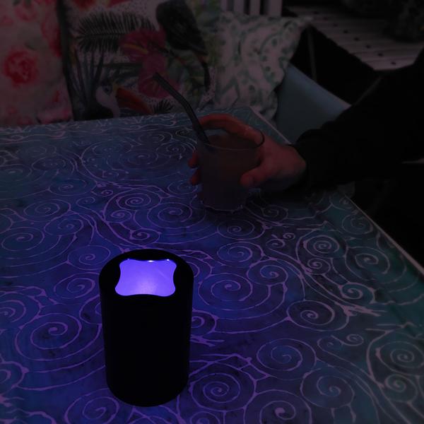 UV Insekten-Klebefalle - Batteriebetrieben, hygienisch, energiesparende UV-LED, automatisch Ein/Aus, für Zuhause & unterwegs - Reichweite 20 qm