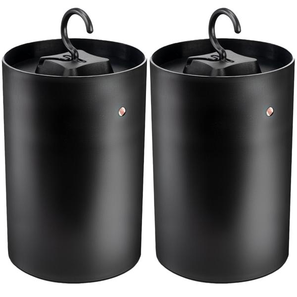 2er-Set UV Insekten-Klebefalle - batteriebetrieben mit UV-LED & Dämmerungssensor - für Mücken, Fruchtfliegen - 20qm Reichweite - Zuhause & Camping