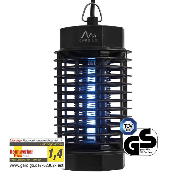 UV-Insektenvernichter 800-1000V: bis 50m², schwarz - Effektiver Insektenschutz ohne Chemie – Sichere & Langanhaltende Insektenabwehr für Ihr Zuhause