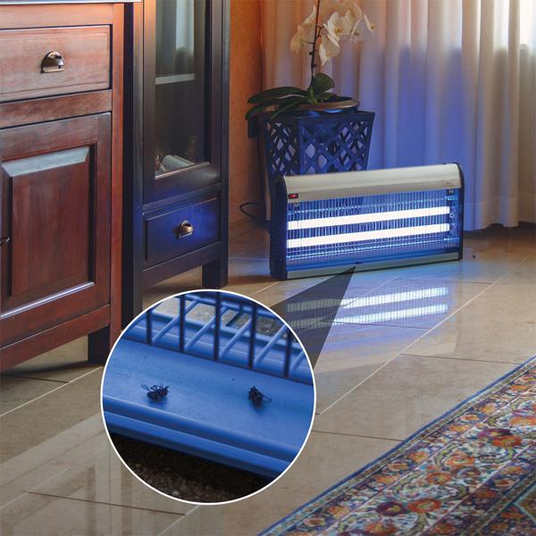 Profi UV-Insektenvernichter, 45W, 2 UV-Röhren: Bis 150m², chemiefrei, Stellen/Hängen, für insektenfreie Bereiche, leistungsstark und sicher