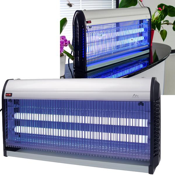 Profi UV-Insektenvernichter, 45W, 2 UV-Röhren: Bis 150m², chemiefrei, Stellen/Hängen, für insektenfreie Bereiche, leistungsstark und sicher