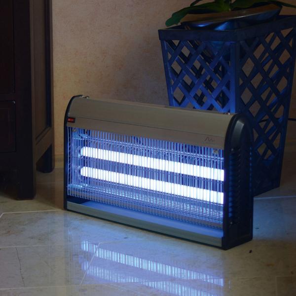 Profi UV-Insektenvernichter, 45W, 2 UV-Röhren: Bis 150m², chemiefrei, Stellen/Hängen, für insektenfreie Bereiche, leistungsstark und sicher