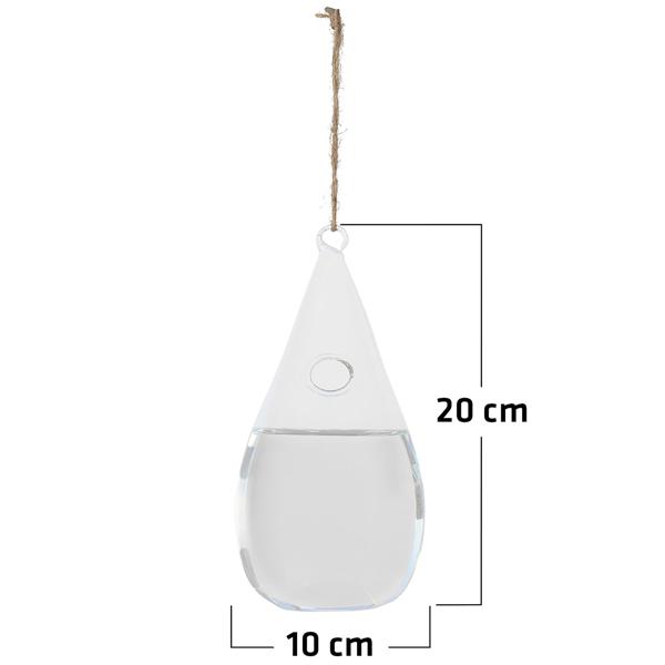2er-Set Insektenabwehr Glas Tropfenform - Schutz vor Fliegen & Wespen - umweltfreundlich, chemiefrei, Spiegeleffekt - 10x20cm - ideal für Fenster/Türen, tierfreundlich
