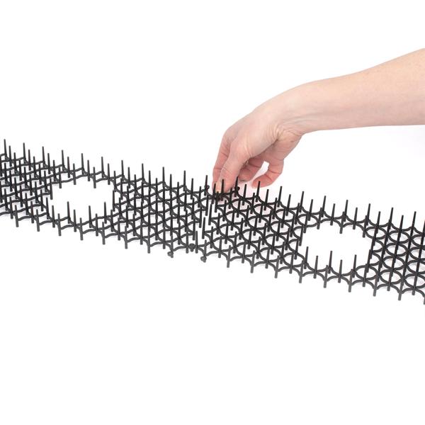 Dornengitter mit Duftschalen 6er Set - effektiver Schutz für Beete, Garten & Motorraum vor Katzen, Hunden, Mardern, Schnecken - 50x15x3 cm Bodengitter