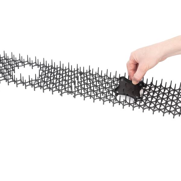 Dornengitter mit Duftschalen 6er Set - effektiver Schutz für Beete, Garten & Motorraum vor Katzen, Hunden, Mardern, Schnecken - 50x15x3 cm Bodengitter