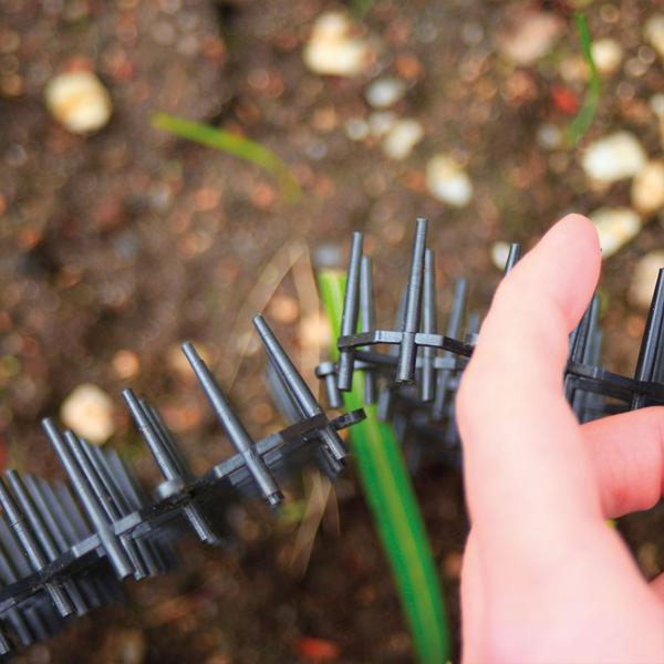 Dornengitter mit Duftschalen 6er Set - effektiver Schutz für Beete, Garten & Motorraum vor Katzen, Hunden, Mardern, Schnecken - 50x15x3 cm Bodengitter