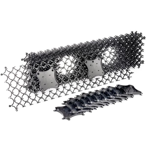 Dornengitter mit Duftschalen 6er Set - effektiver Schutz für Beete, Garten & Motorraum vor Katzen, Hunden, Mardern, Schnecken - 50x15x3 cm Bodengitter