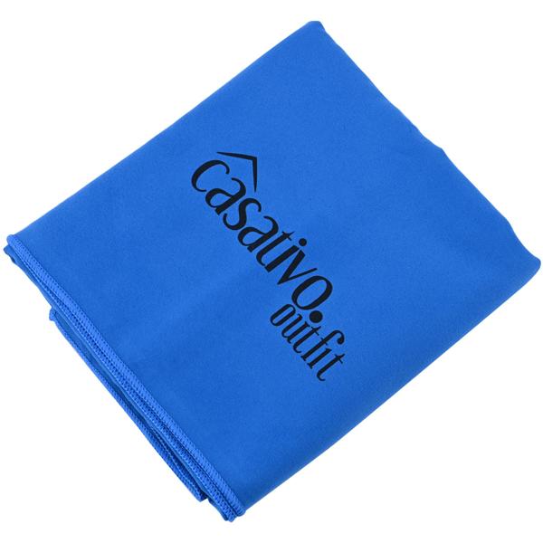 2er-Set Mikrofaser Reisehandtuch XL - schnelltrocknend & saugfähig für Strand, Sport, Sauna - 180x90cm blau - leicht, kompakt & antibakteriell