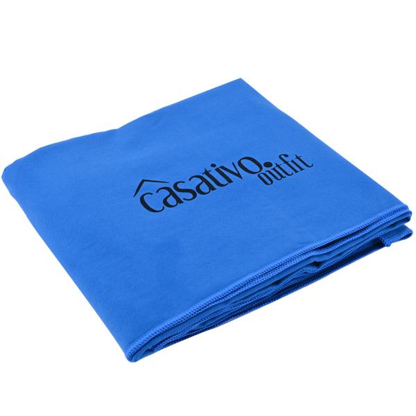 2er-Set Mikrofaser Reisehandtuch XL - schnelltrocknend & saugfähig für Strand, Sport, Sauna - 180x90cm blau - leicht, kompakt & antibakteriell