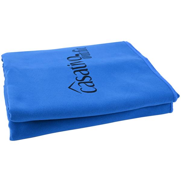 2er-Set Mikrofaser Reisehandtuch XL - schnelltrocknend & saugfähig für Strand, Sport, Sauna - 180x90cm blau - leicht, kompakt & antibakteriell